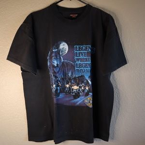 Harley Davidson shirt vintage 1991 legends live